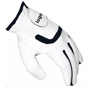 Gants de golf OEM logo personnalisé grande qualité respirant sport polyester microfibre réglable en cuir de mouton pour hommes femmes - Product Image 2