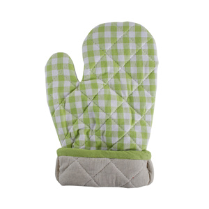 100% Cotton <b>Oven</b> Mitts with Silicone Strip Green Pot Holders for Cooking Microwave Baking Home Food Protection for Restaurants - Product Image 5