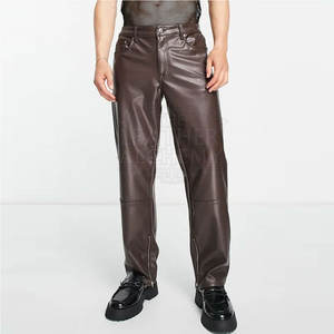 Pantalones de Cuero para Hombre de Alta Calidad con Diseño Moderno de Cintura Flexible, Sensación Cómoda y Material Duradero - Product Image 3