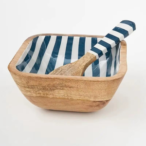 Mango <b>wood</b> bowl Wooden <b>Square</b> Salad Bowl & Serving bowl - Product Image 1