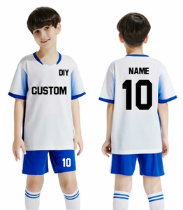 Uniformes de football de football de garçons de conception personnalisée respirante supérieure Polyester léger extensible 100% - Product Image 3