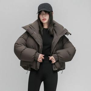 Veste chaude à capuche pour femmes col montant parka de loisirs nouveau, 2024 hiver nouveau grand manteau en duvet pour femmes - Product Image 2