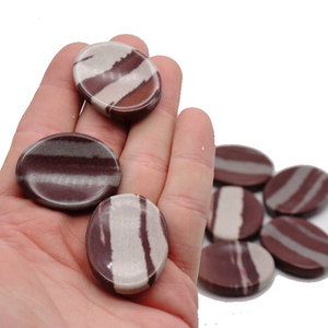 Crystal Thumb Narmada jaspe Curación natural 35x45.mm Worry Pocket Stone Crystal Thumb Gemstone Crystal Masaje Mayorista - Product Image 4