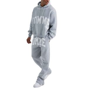 ชุดวอร์ม2ชิ้นสำหรับผู้ชายชุดวอร์มผ้าคอตตอน100% สำหรับฤดูร้อน - Product Image 1