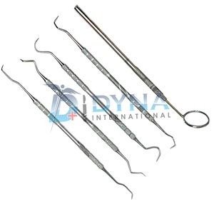 Kit d'hygiène buccale professionnel en acier inoxydable : instruments de sculpture dentaire et miroir manuels de haute qualité - Product Image 4