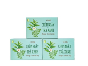 Venta caliente Moringa té verde jabón hierbas naturales orgánico blanqueamiento Anti acné desintoxicación cuerpo sólido baño cuidado de la piel OEM ODM Vietnam - Product Image 5