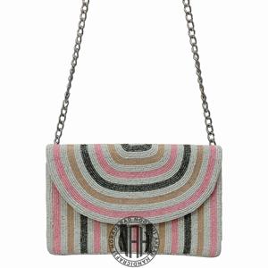 Bolso de Mano Rectangular Único con Cuentas Hechas a Mano de Noorims Akbar, Bolso de Poliéster con Cuentas de Vidrio Coloridas, Bolso de Moda, Venta al Por Mayor, Personalizado - Product Image 3