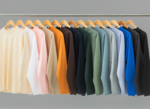 Unisex Casual estilo invierno otoño esencial de gran tamaño sólido algodón camiseta manga Regular 100% algodón para imprimir camiseta para hombres - Product Image 2