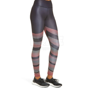 Fabricación profesional Mejor calidad Cintura media Patrón sólido Legging Último diseño con cierre de cintura elástica - Product Image 3