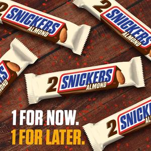SNICKERS Almond Sharing Size Chocolate <b>Candy</b> Bars 3.23-Ounce Bar 24-Count Box - Product Image 3