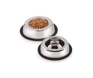 Ensemble de bols de nourriture pour animaux de compagnie en acier inoxydable écologique avec base en caoutchouc antidérapante (bols pour nourriture et eau pour chiens et chats) - Product Image 2