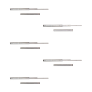 Set di 5 guide per cassetti con cuscinetti a sfera 45mm di altezza 450mm di profondità di estensione completa vetrini in zinco - Product Image 1