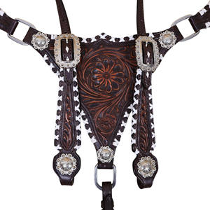 Western Headstall & Gladiator Breast Collar para Horse Argentina Cowhide Hand Tooled Western Horse Tack Sets Fabricante personalizado - Product Image 2