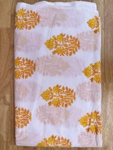 Main Bloc Coton Tissu Mughal Imprimer Coton Tissu Impressions Traditionnelles Couture Tissu Faire Robe Coussin Rideau Masque et Sac - Product Image 3