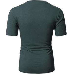 OEM 100% coton mélange de polyester T-shirt à col en V sur mesure Style décontracté Approvisionnement direct de l'usine Bangladesh Valeur Offre promotionnelle - Product Image 4