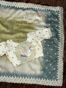 Seda de diseñador Tusser con impresión digital y bordado de hilo Saree mujer fabricante de moda de Surat a la tarifa más baja - Product Image 6