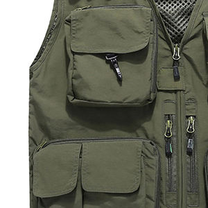 Chaleco de Trabajo para Hombre, de Alta Calidad, Resistente, Transpirable, de Tela de Lana Peinada, para Otoño - Product Image 6