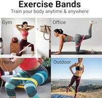 Bandes de Résistance en LATEX Haute Élasticité pour Yoga, Entraînement Sportif, Ensembles de Bandes de Résistance en Caoutchouc