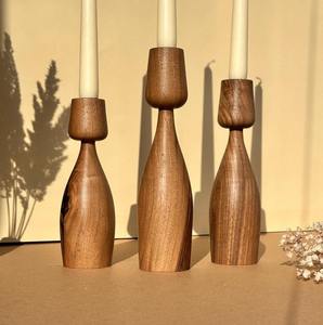 เชิงเทียนไม้มะม่วงหรูหรา - Product Image 1