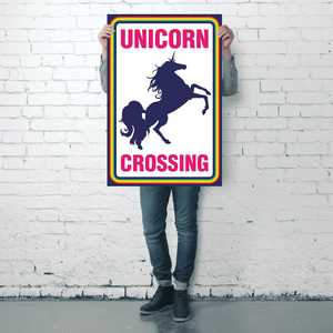 Affiche de style moderne Unicorn Crossing pour décoration murale - Product Image 2