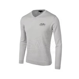 เสื้อสเวตเตอร์คอวีสำหรับผู้ชายเสื้อวอร์มคอตตอนคอวีแบบคลาสสิกสำหรับฤดูหนาว - Product Image 2