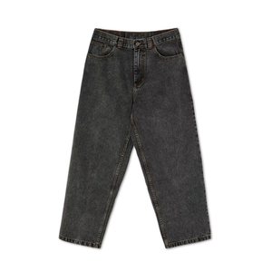 Jeans en denim délavé tendance pour homme, coupe droite, streetwear, poids lourd, 100% coton, personnalisé 2025 - Product Image 1