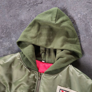 OEM Custom Oversized <b>Racing</b> Satin Vintage Acid Wash Zipper Bomber <b>Jacket</b> <b>Men</b> - Product Image 2