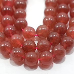 AAA Grade 8mm Round Loose <b>Beads</b> Genuine Natural <b>Red</b> Quartz Agate Gemstone Stone <b>Beads</b> - Product Image 1