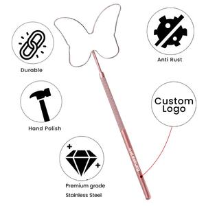 Miroir pour extensions de cils en forme de papillon, en acier inoxydable, multifonction, outils de beauté, fournitures de maquillage - Product Image 2