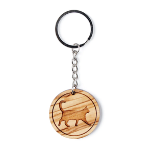 Porte-clés en bois personnalisé Laser graver porte-clés porte-clés pour la cuisine et la maison clé utiliser suspendu décoratif - Product Image 3