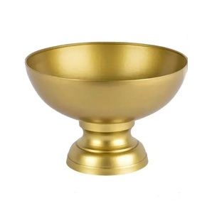 Frutero decorativo de la mejor calidad Metal Aluminio chapado en oro Hecho a mano Elegante India Fabricante Tazón redondo a granel - Product Image 3