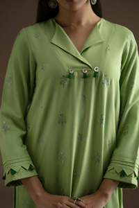 Robe de soirée longue pour mariage, robe de soirée pour femmes musulmanes, à une épaule, style A, perlée, pour fête de fiançailles, respirante, intégrée - Product Image 3