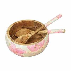 ชามไม้ทรงกลมทำด้วยมือสำหรับเครื่องใช้บนโต๊ะอาหารในร้านอาหารขายดีผสมสลัดผลไม้และเสิร์ฟอาหารสำหรับผู้ซื้อในเชิงพาณิชย์ - Product Image 5