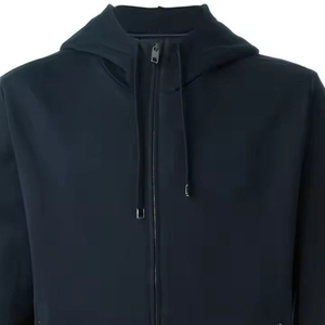 Sweats à capuche zippés pour hommes Fabricants de vêtements Sweat-shirt lourd et décontracté Couleur unie Sweats à capuche zippés personnalisés pour hommes Couleur unie vierge - Product Image 4