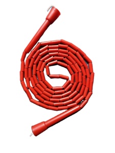 Corde à sauter perlée avec des perles attachées au cordon, ajoutant du poids et améliorant l'expérience de saut. - Product Image 6