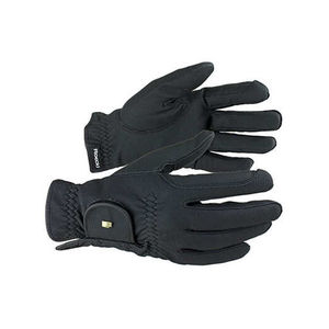 Meilleure vente QHP demi-doigt gants d'équitation dernière conception en cuir numérique en brun chocolat pour l'équitation d'hiver en gros - Product Image 3