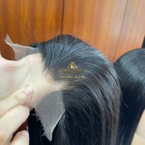 GRANDE VENTE 50% os droit bob perruque couleur noire naturelle 10 pouces vietnamien extension de cheveux humains génie trame - Product Image 3