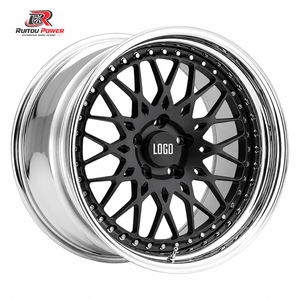 Jantes forgées en alliage sur mesure 2 pièces à déport profond pour course de dragster, 17, 18, 20 pouces, pour voitures <span class=keywords><strong>BMW</strong></span> Toyota (5x114.3, 5x115, 5x120, 5x127, 5x139.7) - Product Image 1