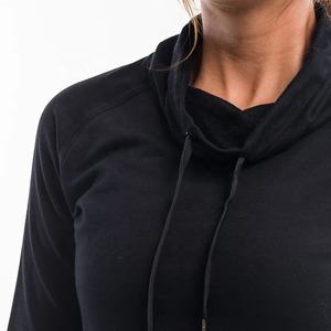 Sweat à capuche pour femmes Sweat à capuche blanc épais Sports Gym Sweat à capuche court OEM pour femmes Vente en gros Sweat-shirt surdimensionné Sweat à capuche court pour femmes - Product Image 4