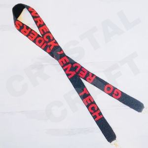 CRYSTAL CRAFT Wreck Em Tech Correa de monedero con cuentas de cristal de oro blanco personalizada Estilo DE LA India Opción de logotipo personalizado - Product Image 1