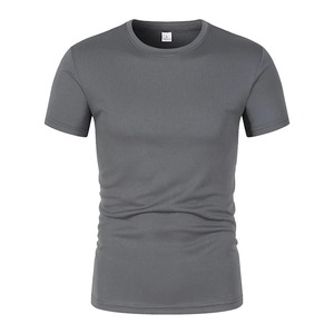 Camisetas transpirables con estilo para hombres Premium 100% algodón orgánico de alta calidad personalizado cuello redondo camisetas de verano tela peinada - Product Image 4