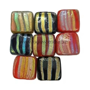 Cuentas de cristal dicroico facetado dorado y negro de alta calidad, joyería de boda y cristal de Murano, suministro a granel para decoraciones de la India - Product Image 1