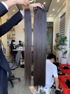 Peluca recta de encaje fino HD Natural, cierre de cabello Remy, grado Piano Color Vietnam, pelucas de trama única - Product Image 2