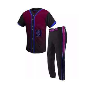 Uniforme de béisbol para hombre, camiseta de béisbol profesional de tela superventas, camiseta de softbol transpirable personalizada - Product Image 1