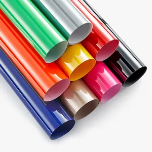 Paquete de 10 Láminas de Vinilo Mate para Transferencia de Calor, Película PET Brillante de Alta Temperatura, Corte con Cuchilla, Tapete de Corte de Agarre Ligero, Imprimible - Product Image 1