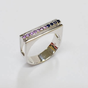 2024 nouveau Design à la mode bijoux en argent bague R-12508 SuperSeptember argent placage prêt à expédier de la Thaïlande pour les fêtes de mode - Product Image 1