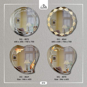 กระจกแต่งหน้าทรงวีสำหรับห้องน้ำ ดีไซน์เนอร์ออกแบบ ให้ภาพสะท้อนคมชัด เหมาะสำหรับพื้นที่ภายในที่ทันสมัย นำเข้าจากอินเดีย - Product Image 5
