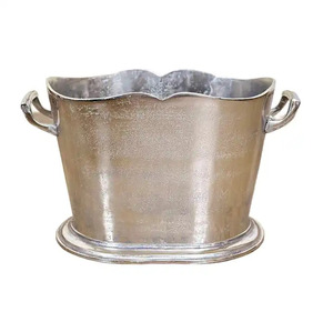 Enfriador de Vino de Aluminio de 5L con Acabado Dorado para Hielera con Asa de Hoja para Enfriar Cerveza en Mesa - Product Image 6