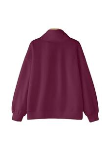 Sudaderas de Invierno para Mujer, Elegantes, Otoño, Manga Larga, Sudadera con Capucha, Cierre de Cremallera, Cuello Alto, Estilo Urbano - Product Image 1