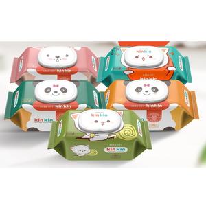 Produits d'hygiène 100 pièces Bébés Enfants Peau Nettoyage Kinkin Bébé Produit Nettoyage Eau Tissu purifié Non-tissé - Product Image 1